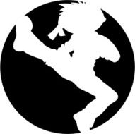 Karate Boy Silhouette