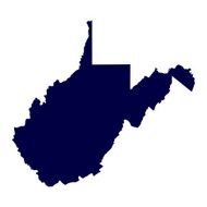 Map of the U S state West Virginia N2