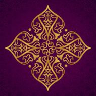 Vector baroque ornament in Victorian style N53