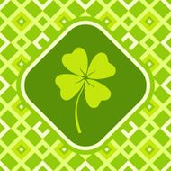 banner with clover