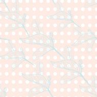 Leaves contours on black background floral seamless pattern hand-drawn Vector N3