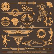 Set of Poker Illustrations