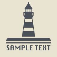 Lighthouse icon or sign N3