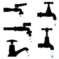 faucet silhouette set