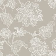 Seamless Pattern with floral ornament N173