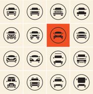 Car icon set N10