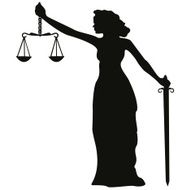 Lady Justice Silhouette