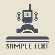 Photography transmitter icon or sign