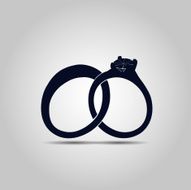 Wedding rings icon N2