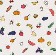 Vector pattern of vegetables N2