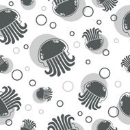 pattern Jellyfish in the sea