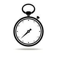 Stopwatch black icon