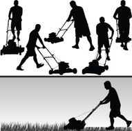 Lawn Care Silhouette Series