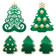 Christmas trees - set