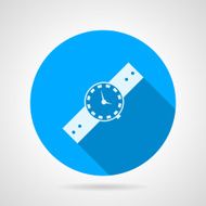 Flat vector icon for watch