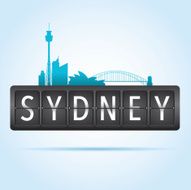 Sydney departure board