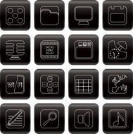 phone performance internet and office icons N8