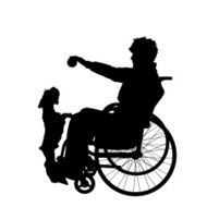 Vector silhouettes of man N66