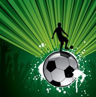 Grunge soccer background