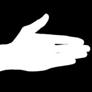 Vector silhouette of a hand N26