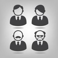 Flat Icons 4 Businessmen