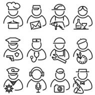 set line peoples icons N2