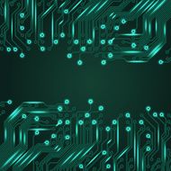 Abstract electronics blue background with circuit board texture N2