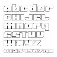 Sans serif geometric font