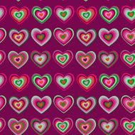 striped heart on purple background Valentine's day wedding seamless pattern N2