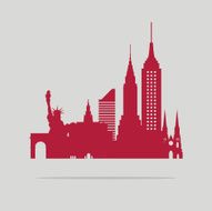 new york skyline N16