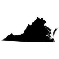 Map of the U S state Virginia N2