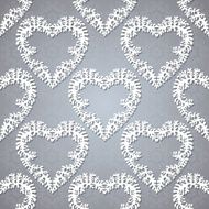 Seamless background with lacy hearts N2