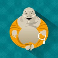 Feng Shui talisman Hotei Happy Buddha N2