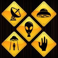 Yellow Signs - UFO