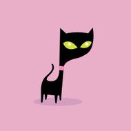 Black Cat with Bling