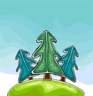 Forest illustration Happy world collection