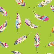 multicolored feathers pattern