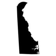 Map of the U S state Delaware N3