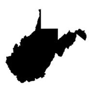 Map of the U S state West Virginia N3