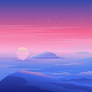 Sea Sunset Landscape