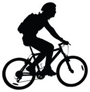 Man Riding Mountain Bike