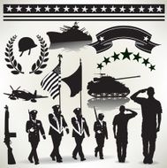 US Armed Forces Military Parade Salute Army Navy Air Force