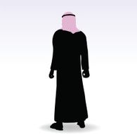 man in middle east style clothing dress N6