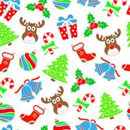 Seamless Christmas pattern N73
