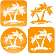 Palm trees icon