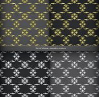 set Vintage retro seamless pattern