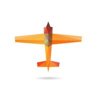 Airplane abstract isolated on a white backgrounds vector illustration N6