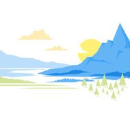 Mountain landscape N17