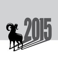Goat shadow forming year 2015 Chinese New Year