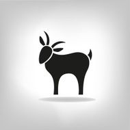 black silhouette of goat N2